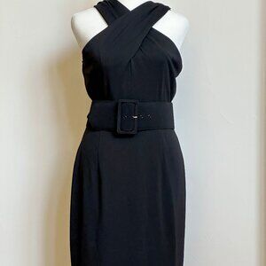 David Meister Knee Length Black Dress - Perfect Little Black Dress